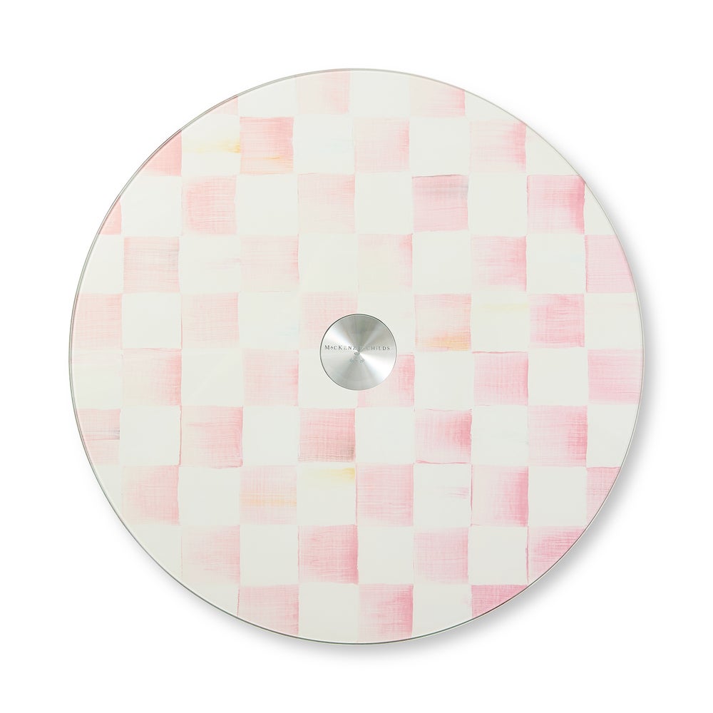 Check Glass Lazy Susan
