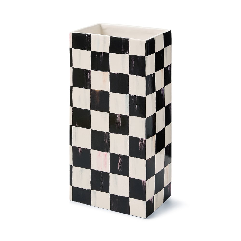 Check Pillar Vase