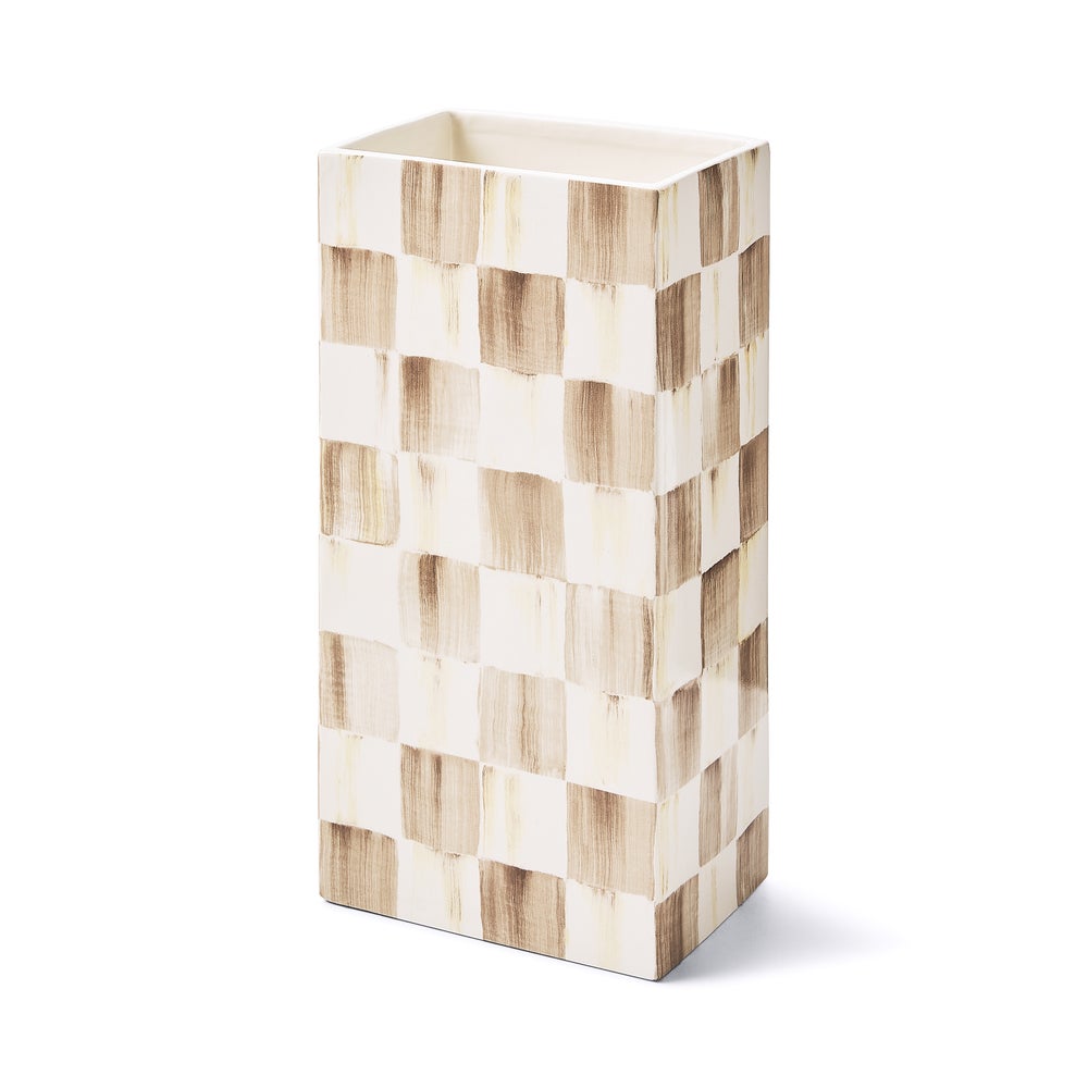 Check Pillar Vase
