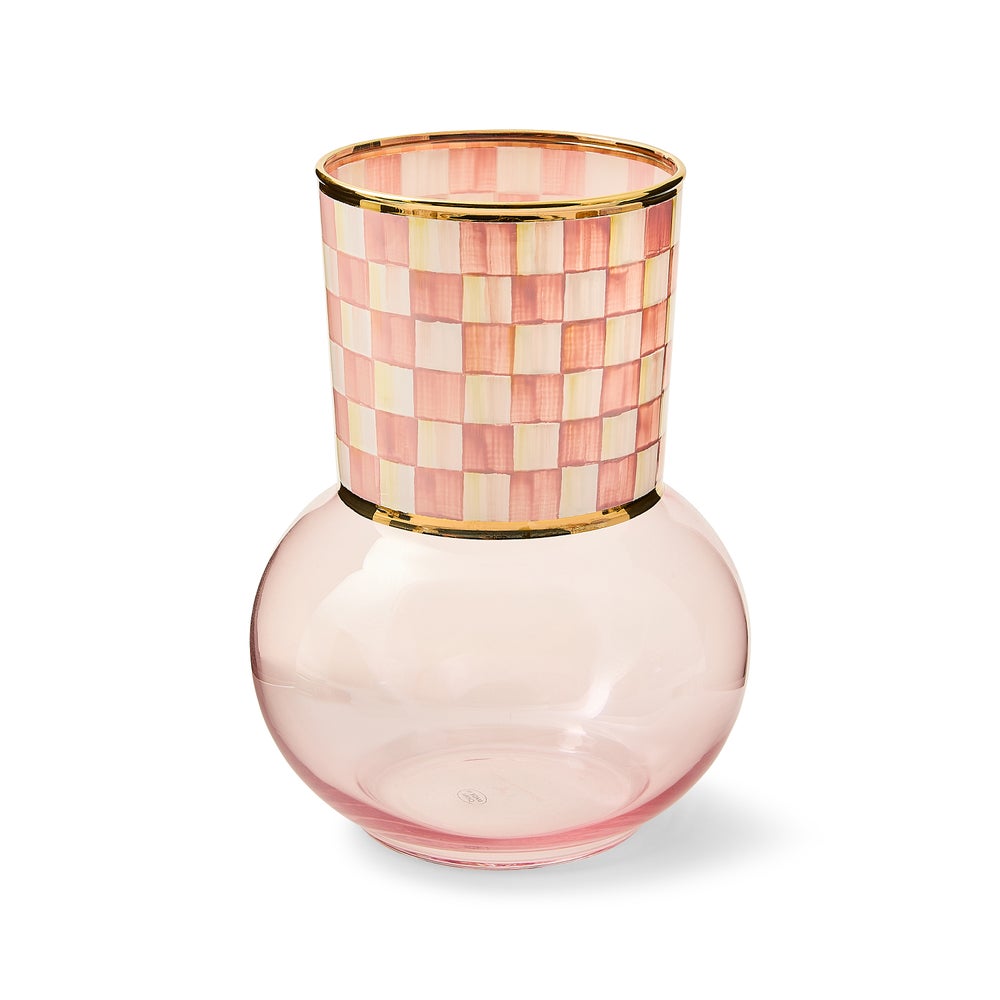 Check Glass Vase