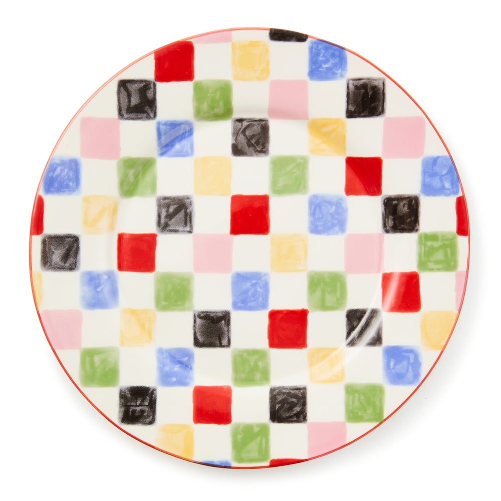 Check Round Platter