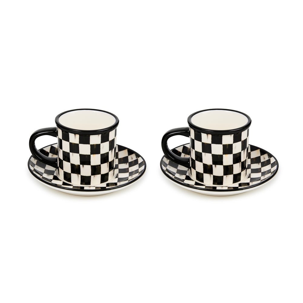 Ceramic Espresso Cup & Saucer Set