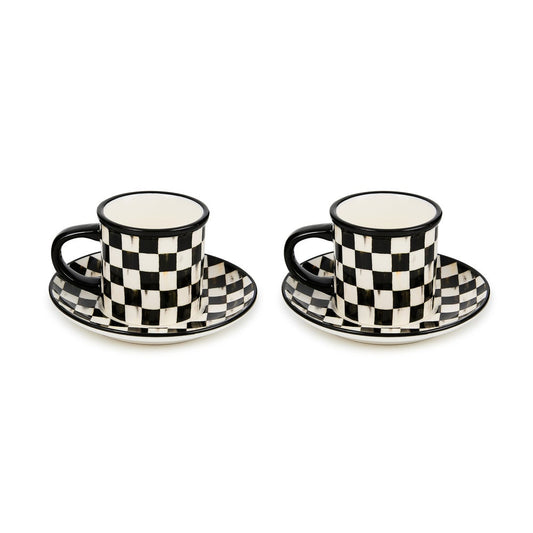 Ceramic Espresso Cup & Saucer Set