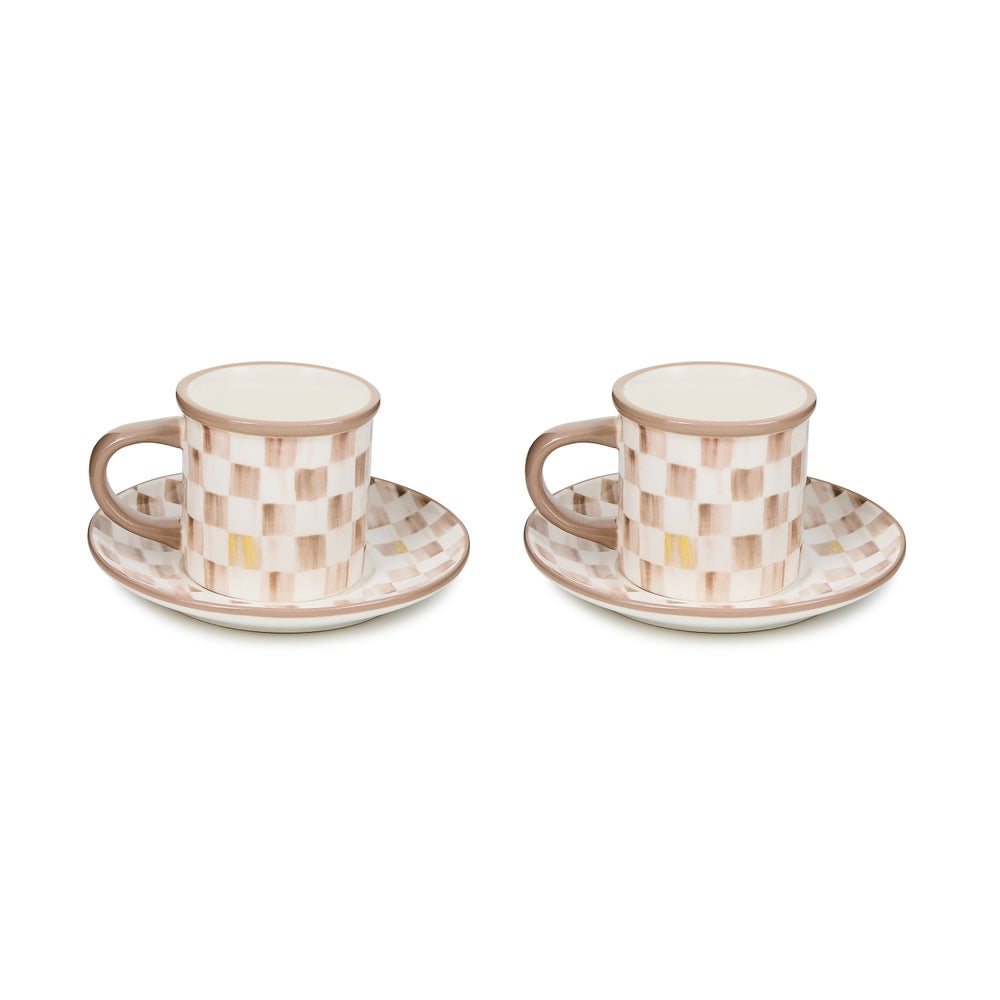 Ceramic Espresso Cup & Saucer Set