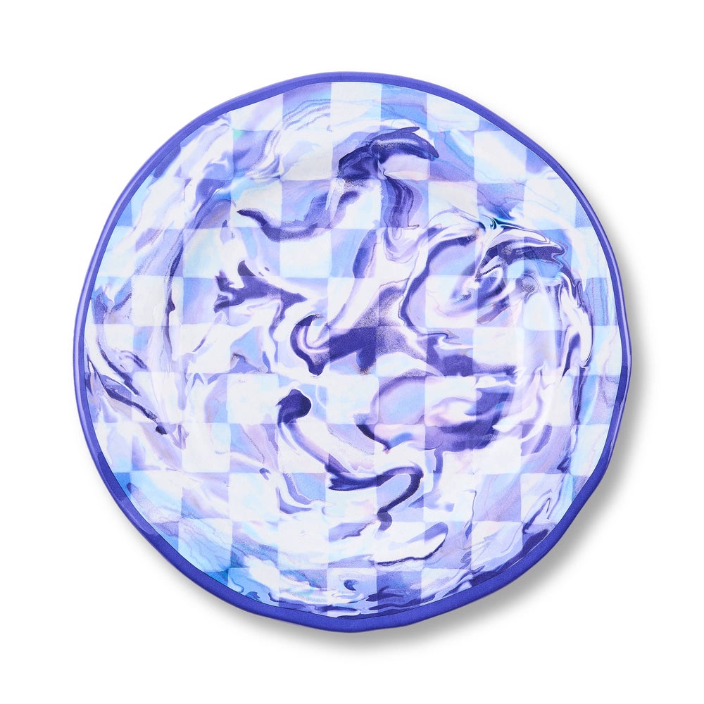 Marble Check Melamine Dinnerware