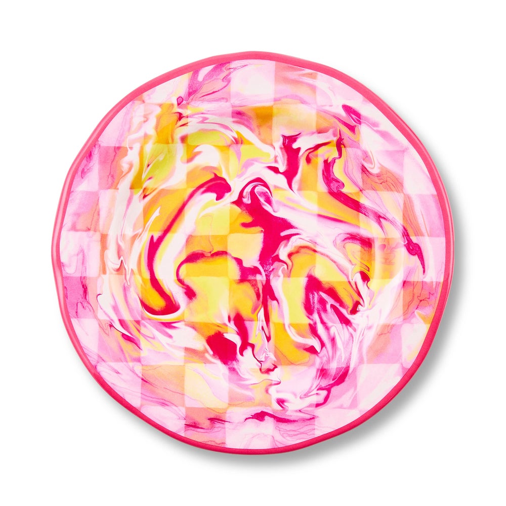 Marble Check Melamine Dinnerware