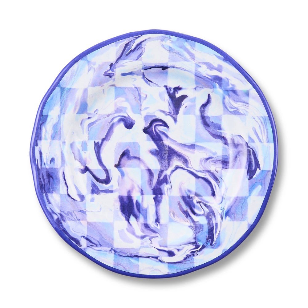 Marble Check Melamine Dinnerware