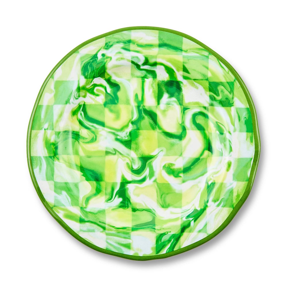 Marble Check Melamine Dinnerware