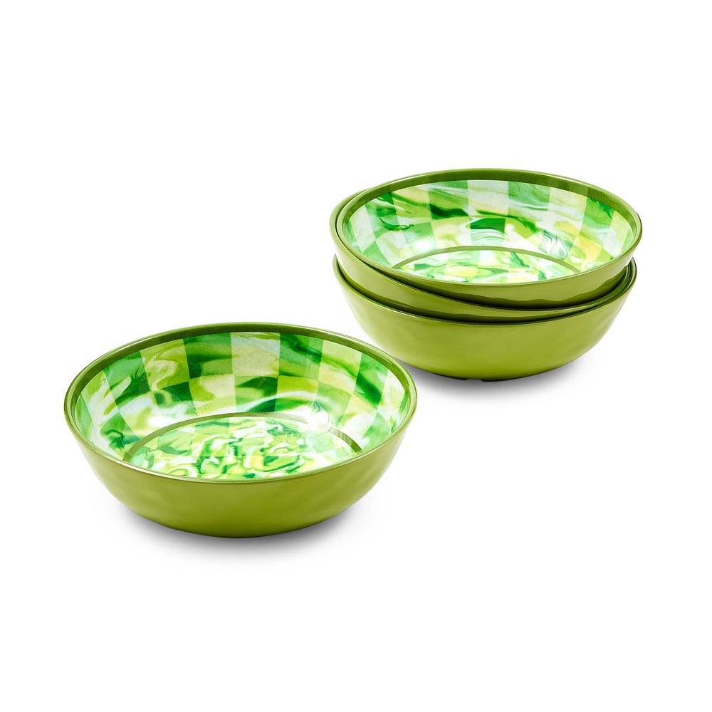 Marble Check Melamine Dinnerware