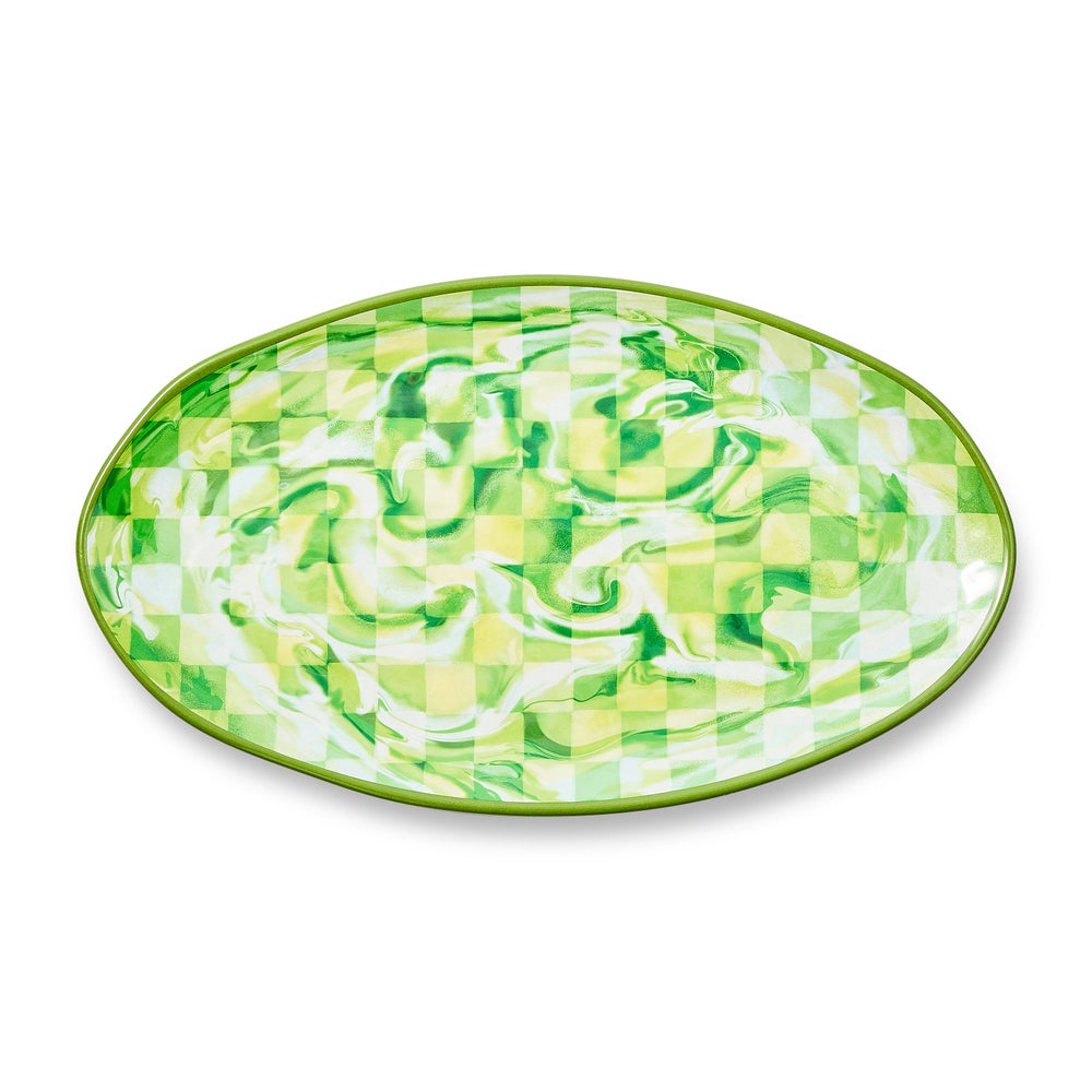 Marble Check Melamine Serveware