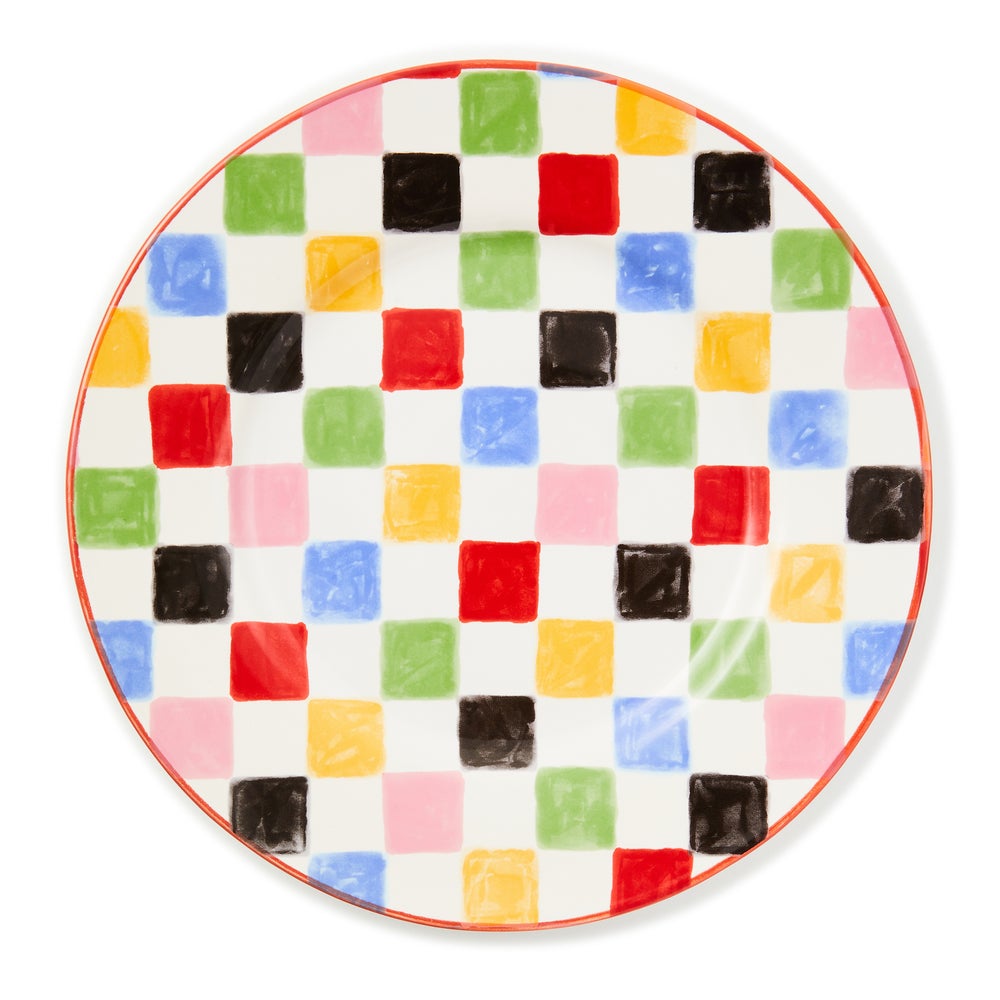 Stoneware Check Dinnerware