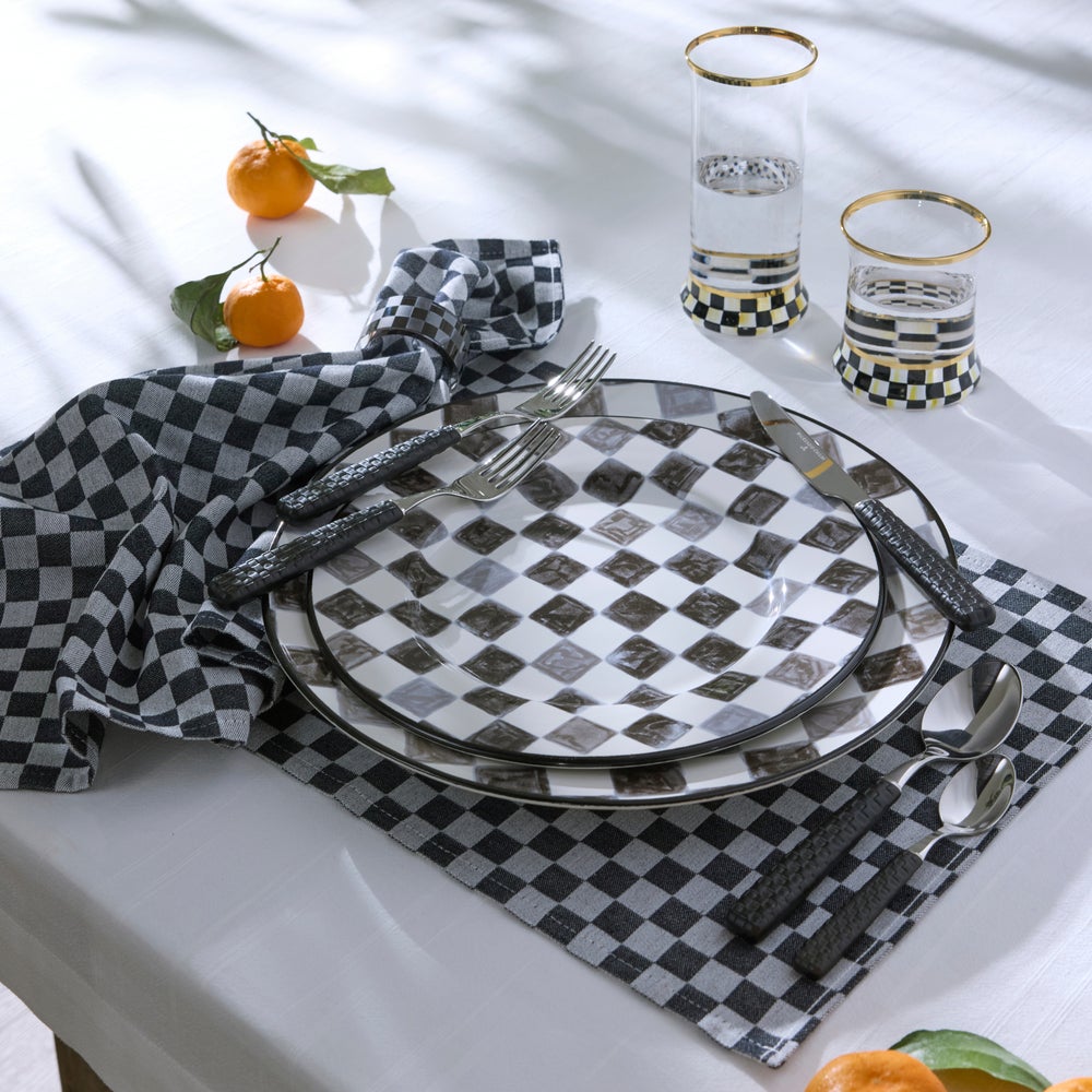 Stoneware Check Dinnerware