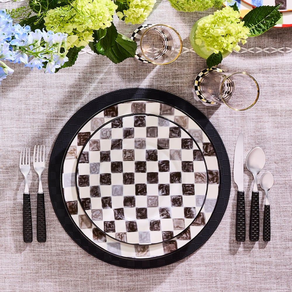 Stoneware Check Dinnerware