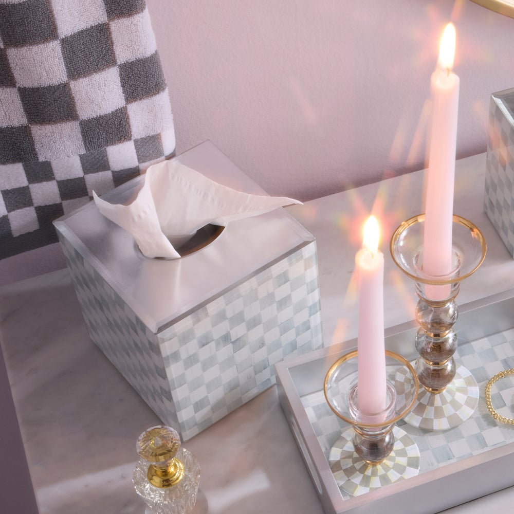 Sterling Check Glass Bath Collection