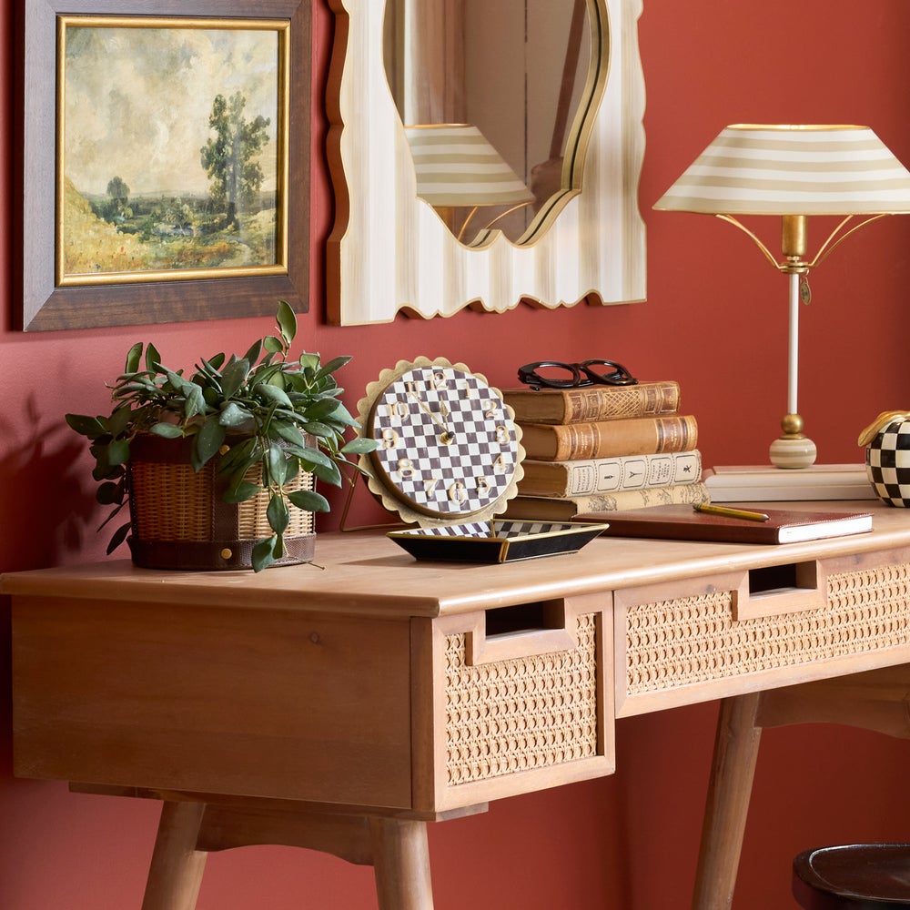 Scalloped Desk Clock