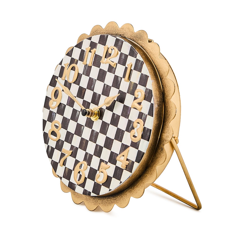 Scalloped Desk Clock