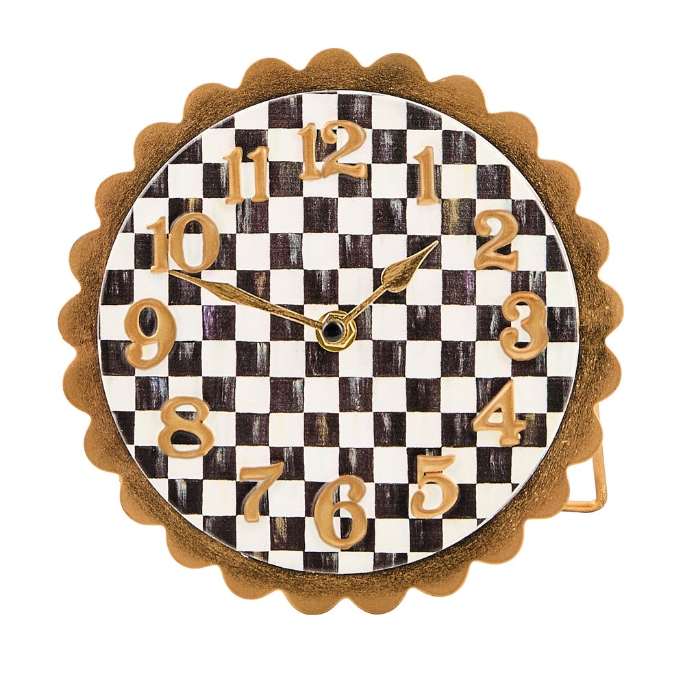 Scalloped Desk Clock