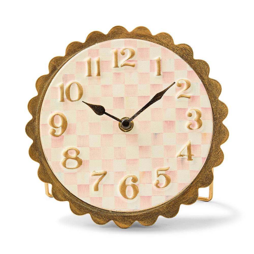 Scalloped Desk Clock
