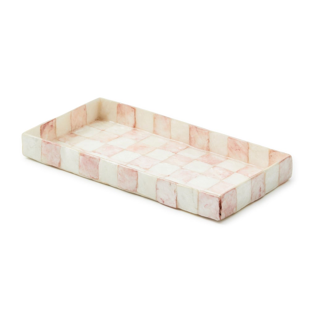 Rosy Check Capiz Bath Collection