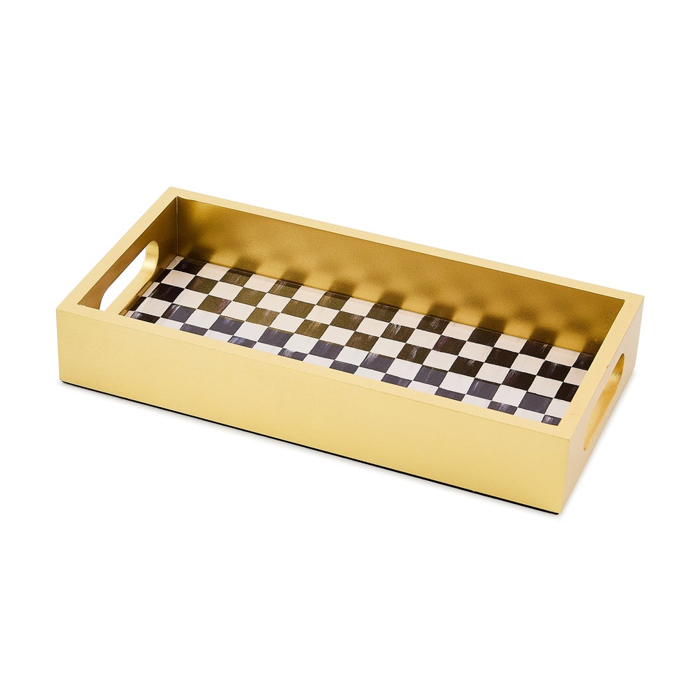 Courtly Check Glass Bath Collection
