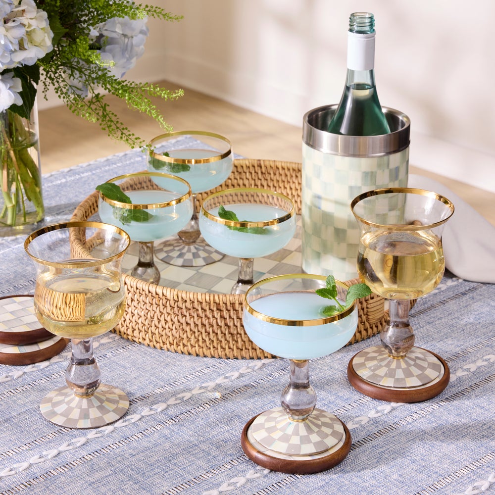 Sterling Check Glassware