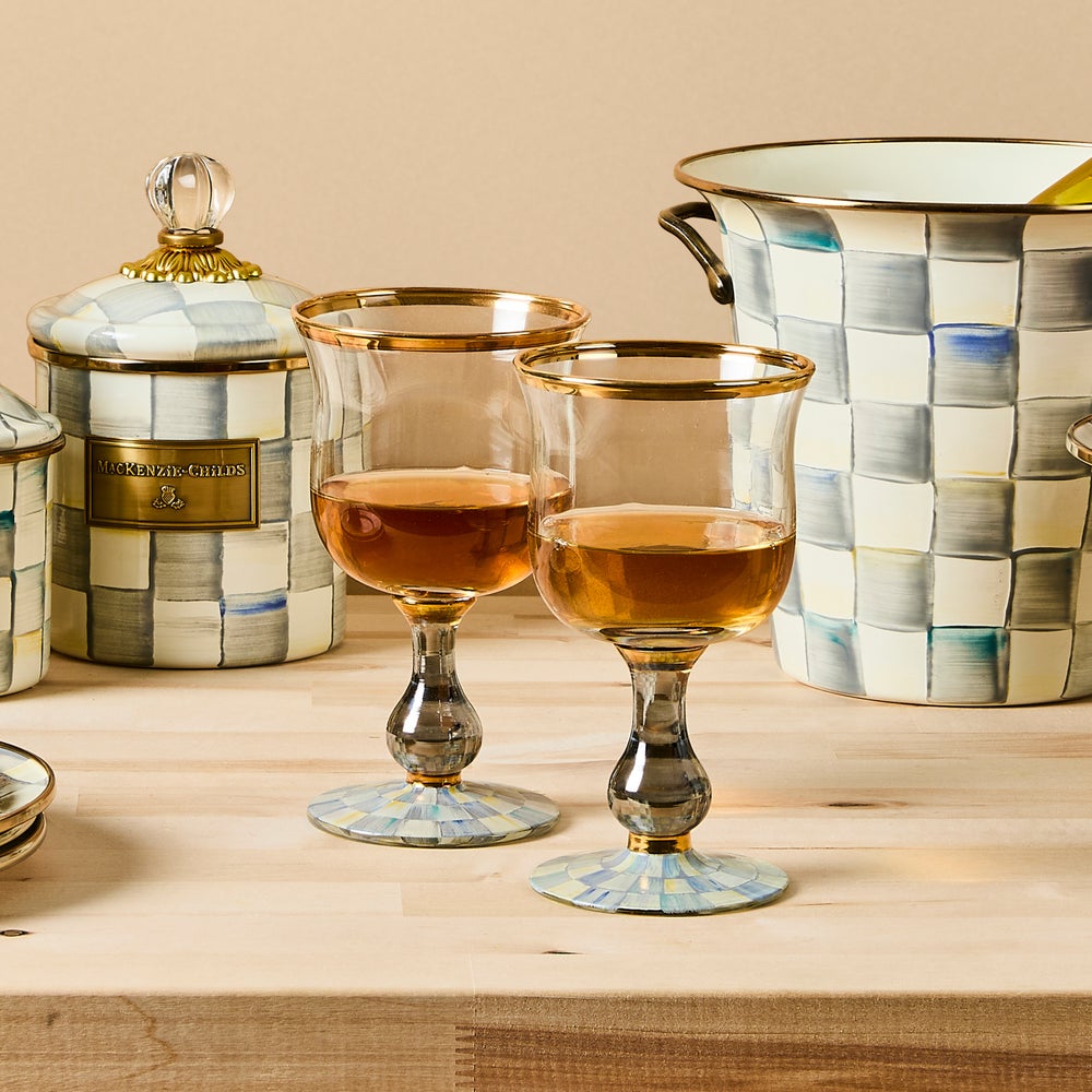 Sterling Check Glassware