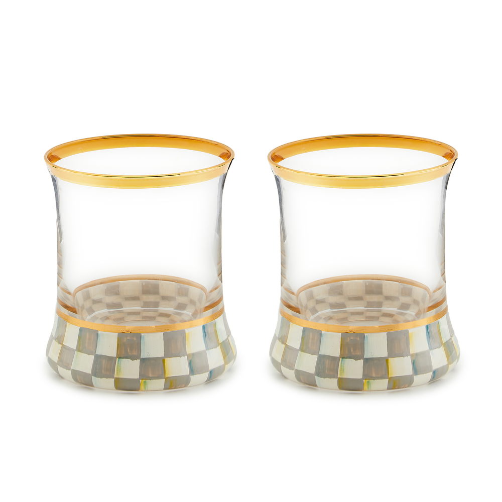 Sterling Check Glassware