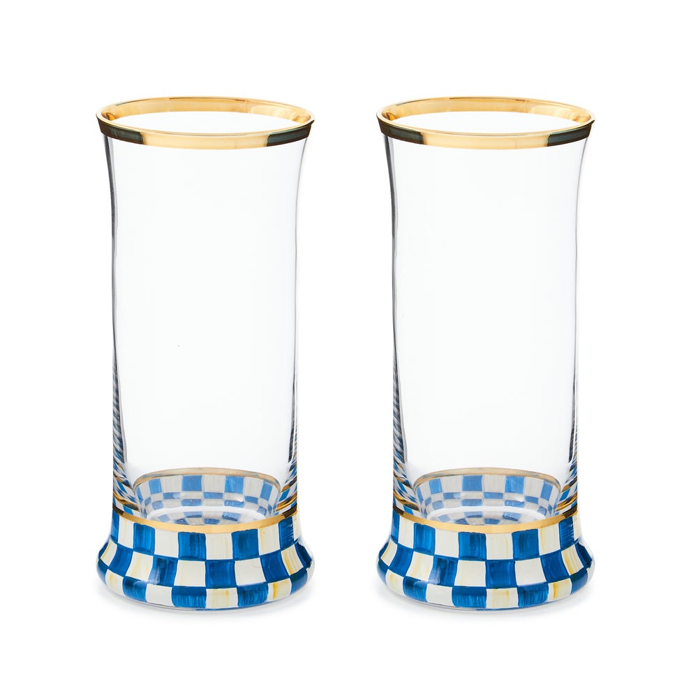 Royal Check Glassware