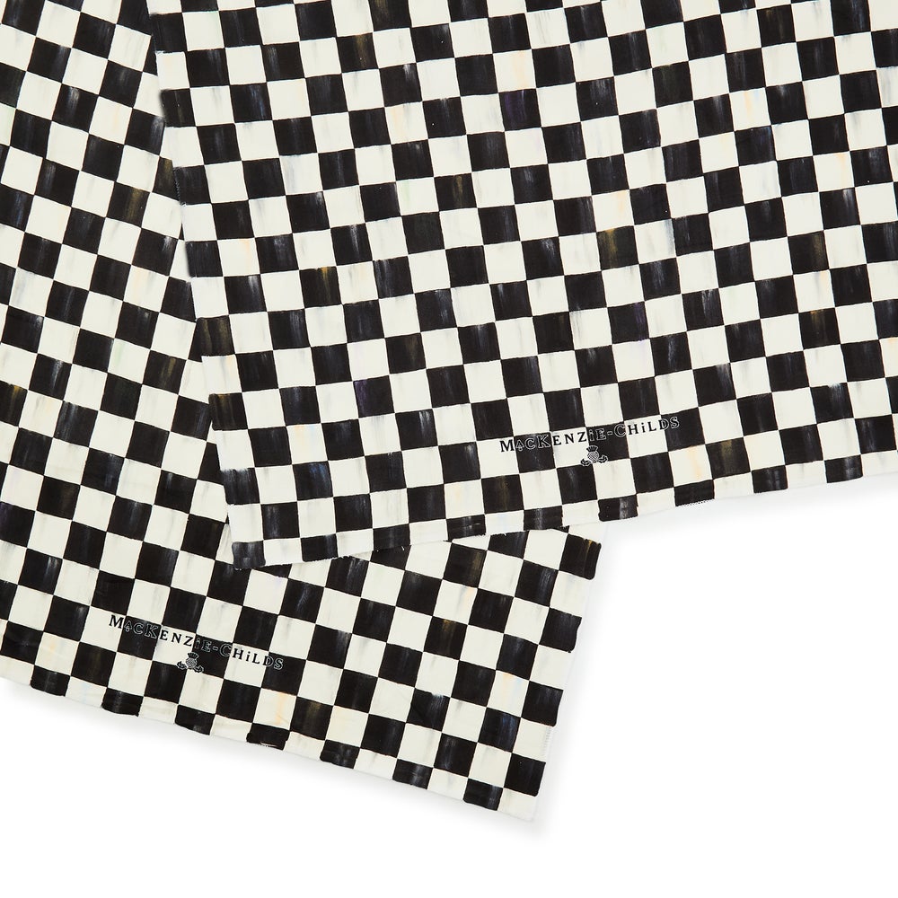Check Printed Dish Towel