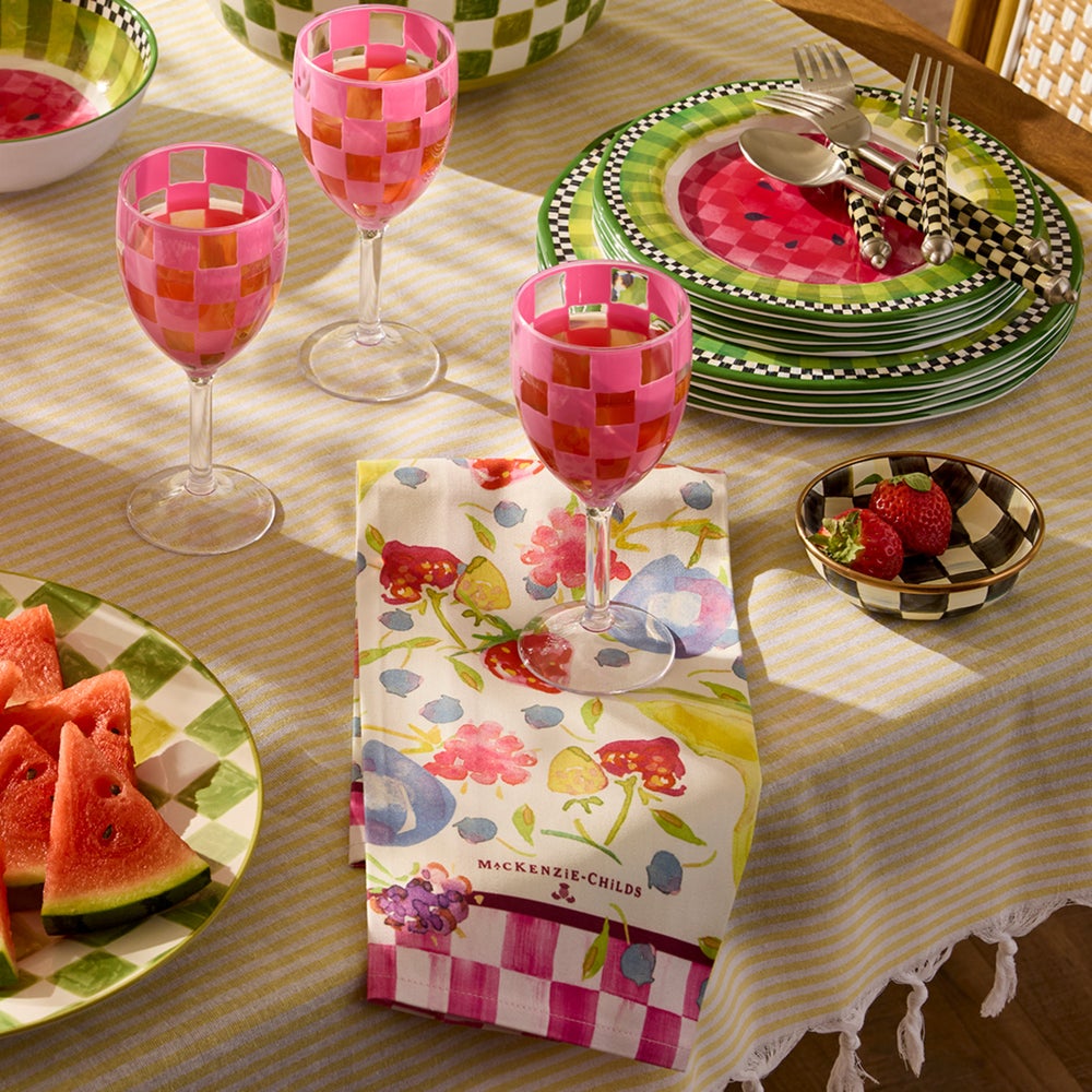 Watercolor Fruit Printed Dish Towel