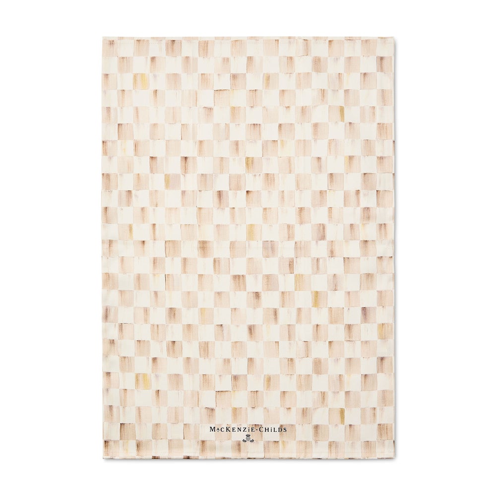 Check Printed Dish Towel