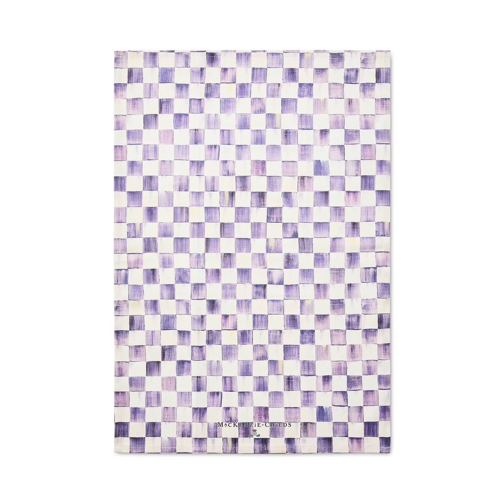Check Printed Dish Towel