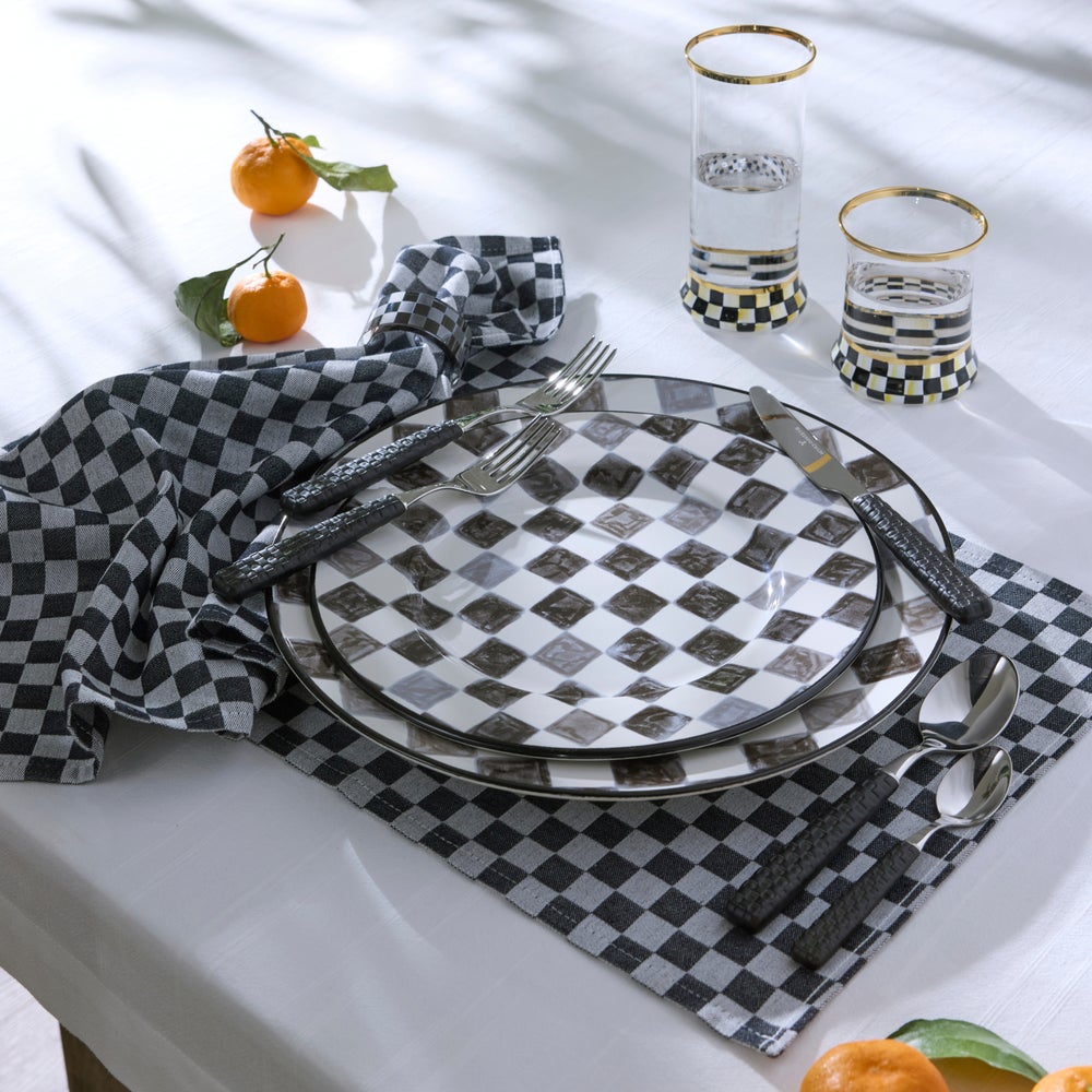 Check Woven Napkins, Set of 4