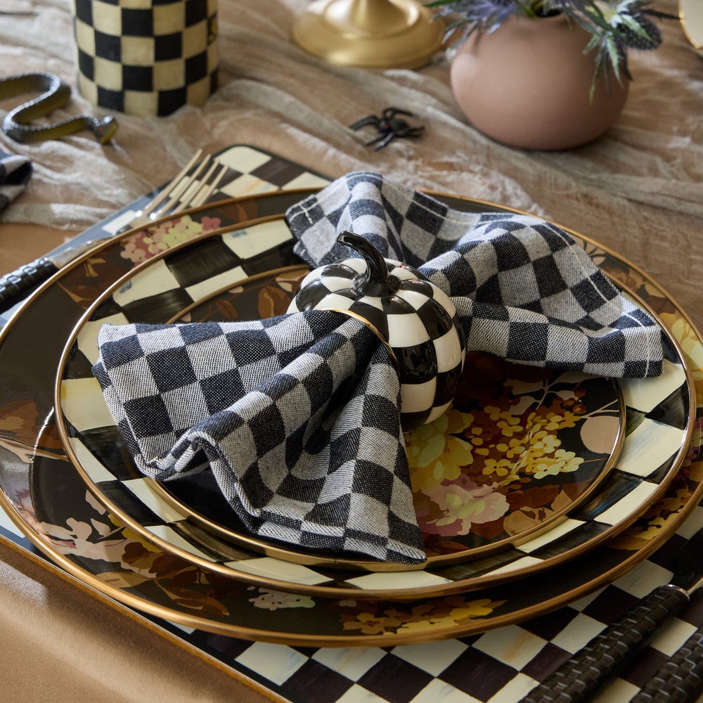 Check Woven Napkins, Set of 4