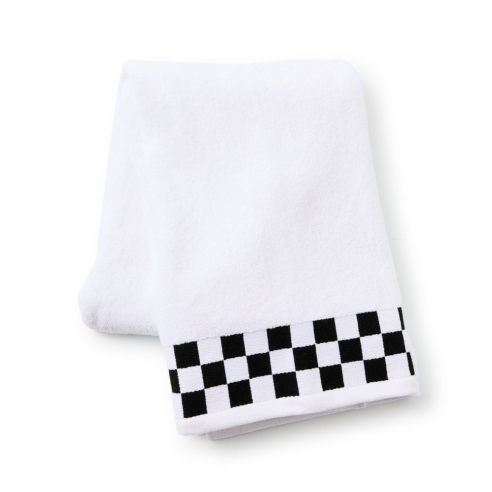 Towel with Check Border