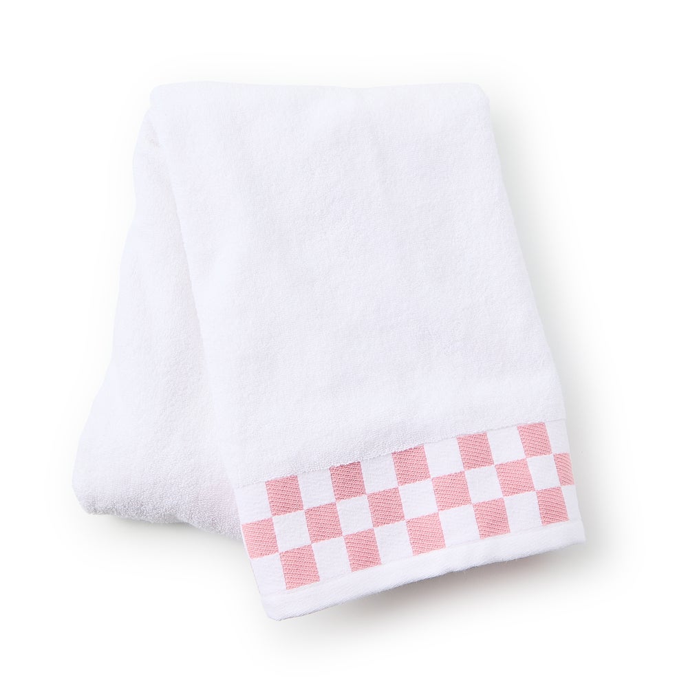 Towel with Check Border