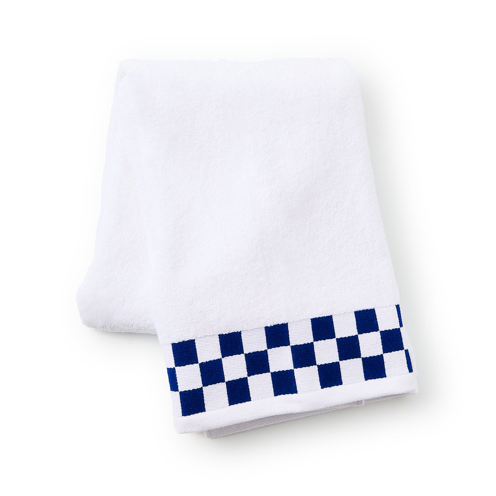 Towel with Check Border