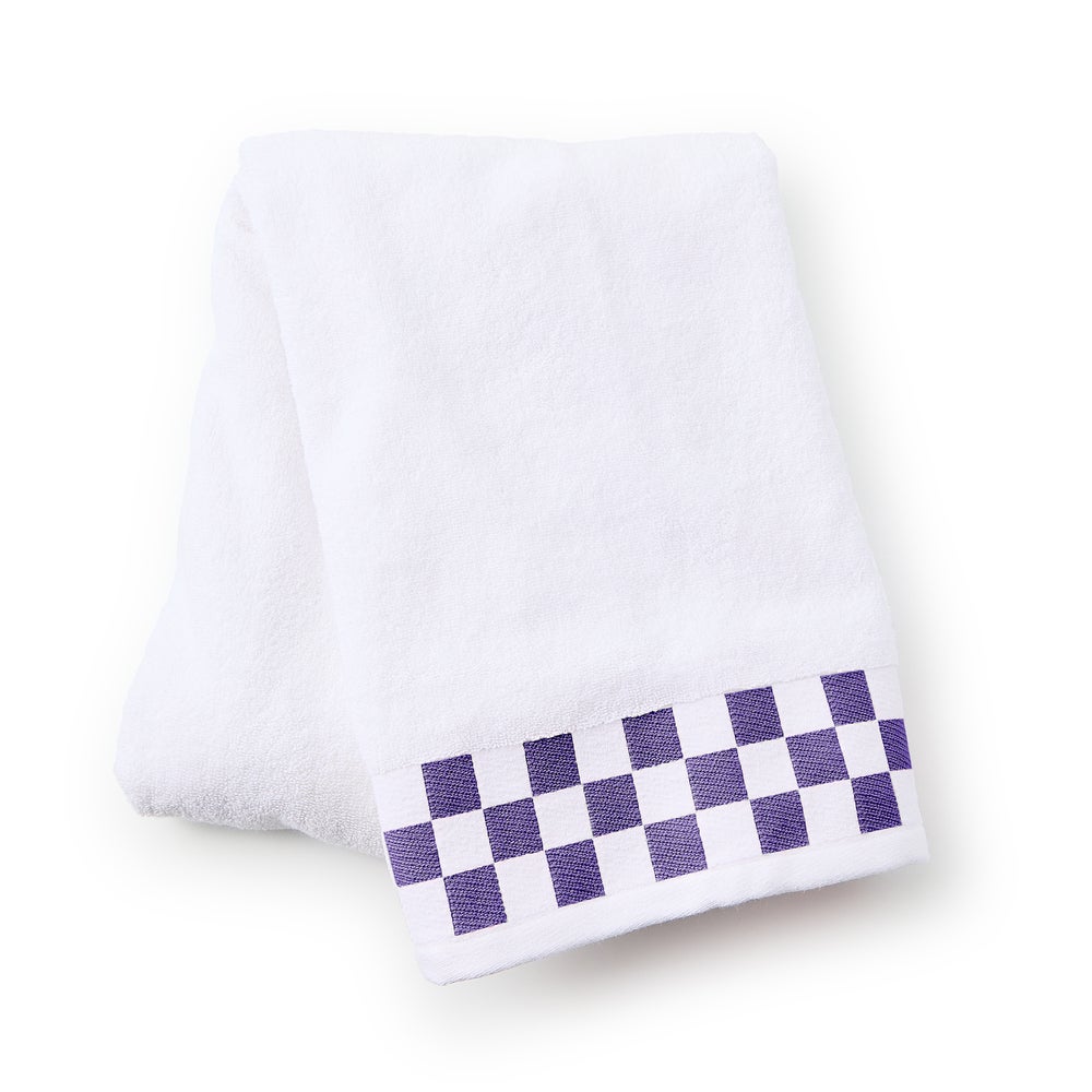 Towel with Check Border