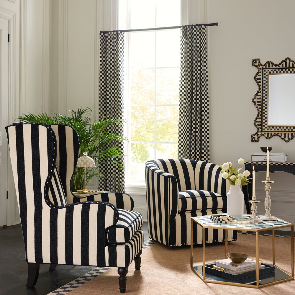 Courtly Check Curtain Panel