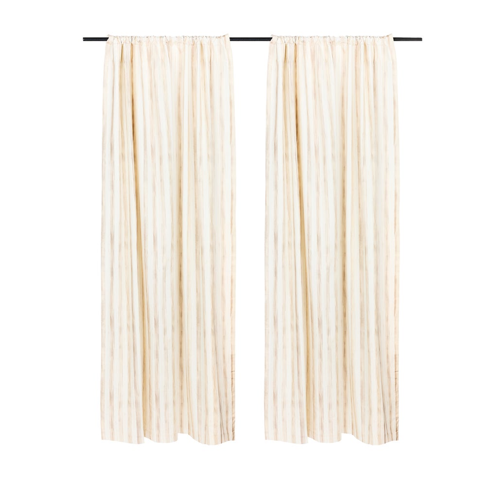 Mocha Stripe 84" Curtain Panel