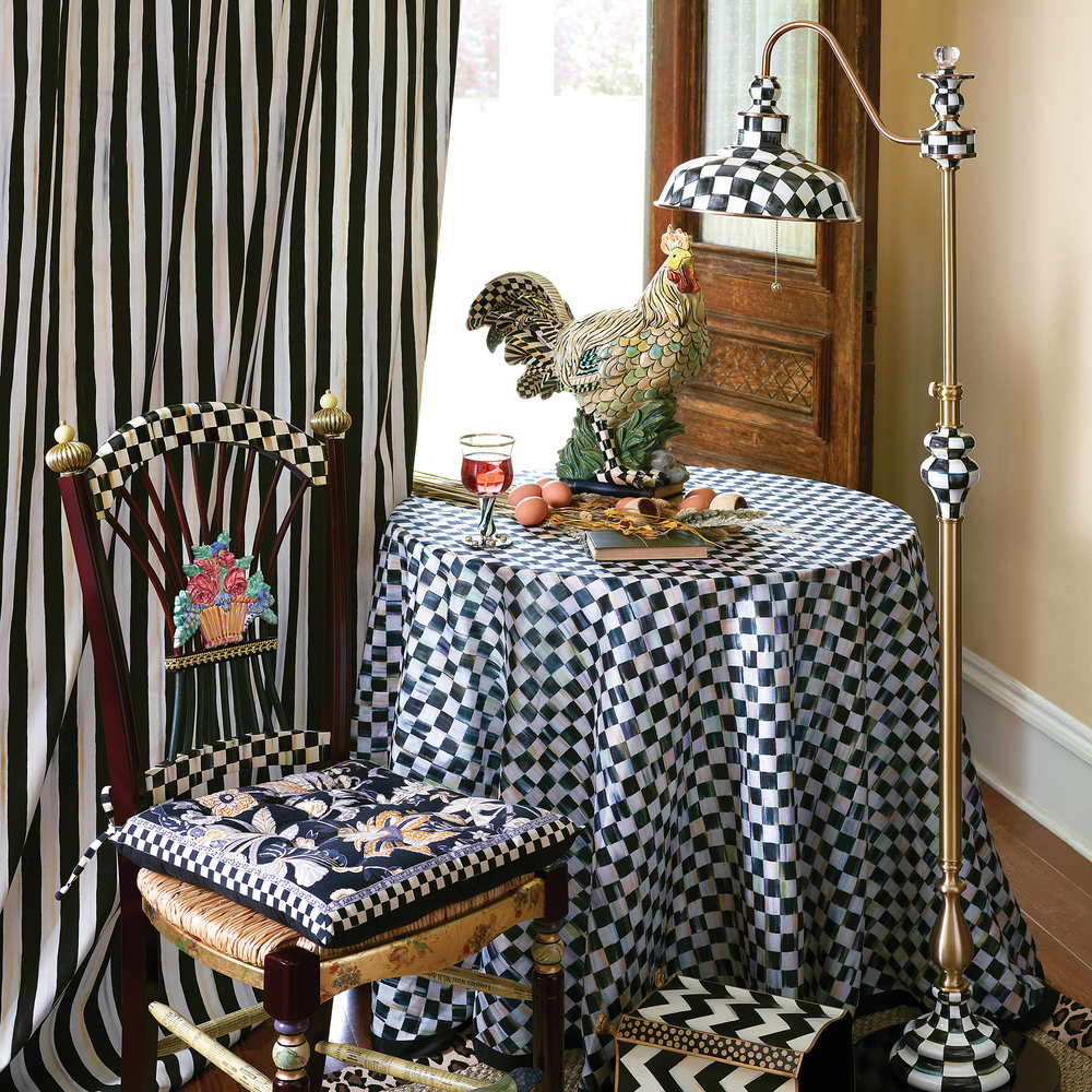 Check Farmhouse Floor Lamp