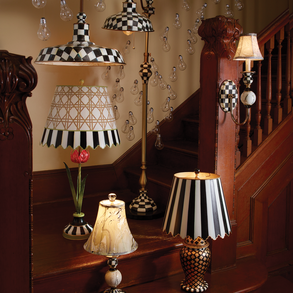 Check Farmhouse Floor Lamp