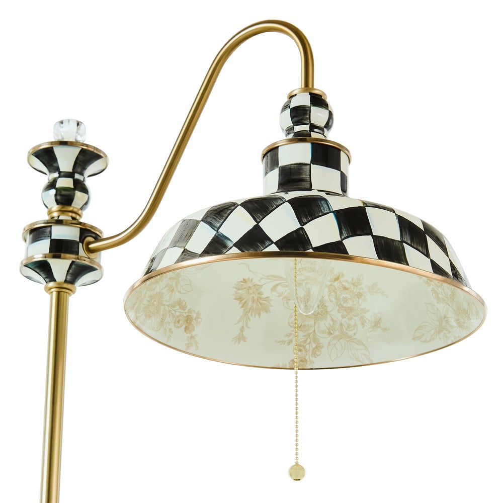 Check Farmhouse Floor Lamp