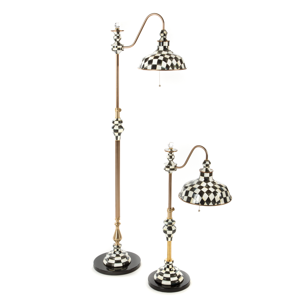 Check Farmhouse Floor Lamp