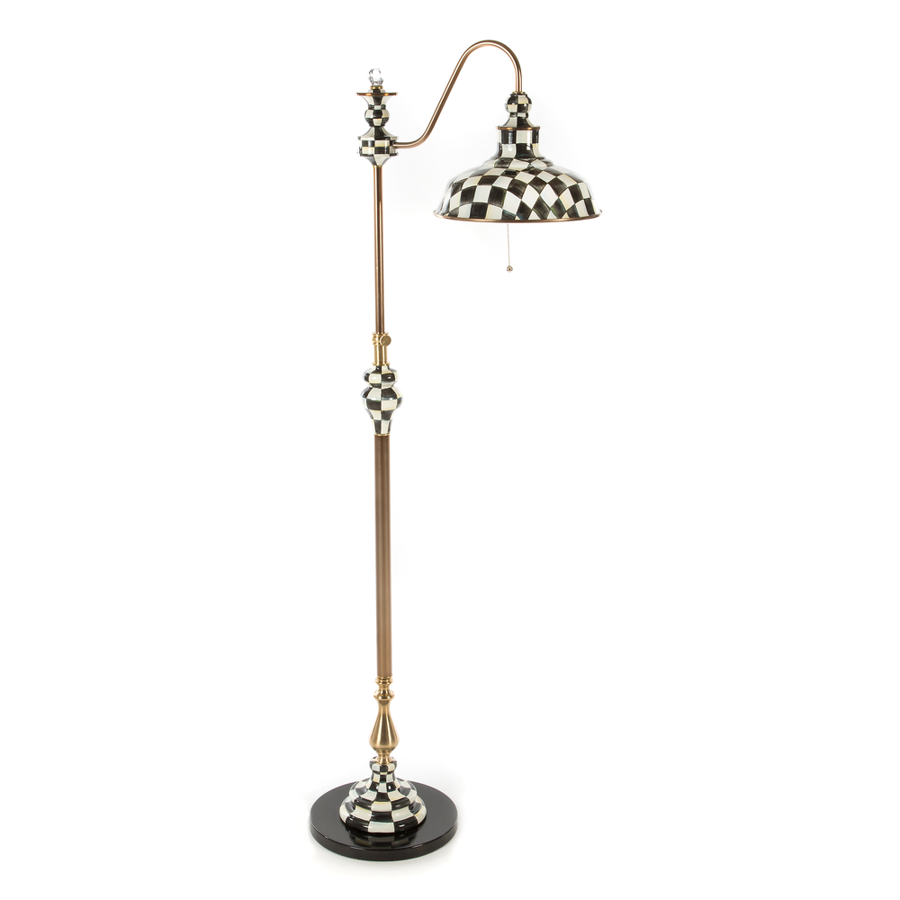 Check Farmhouse Floor Lamp