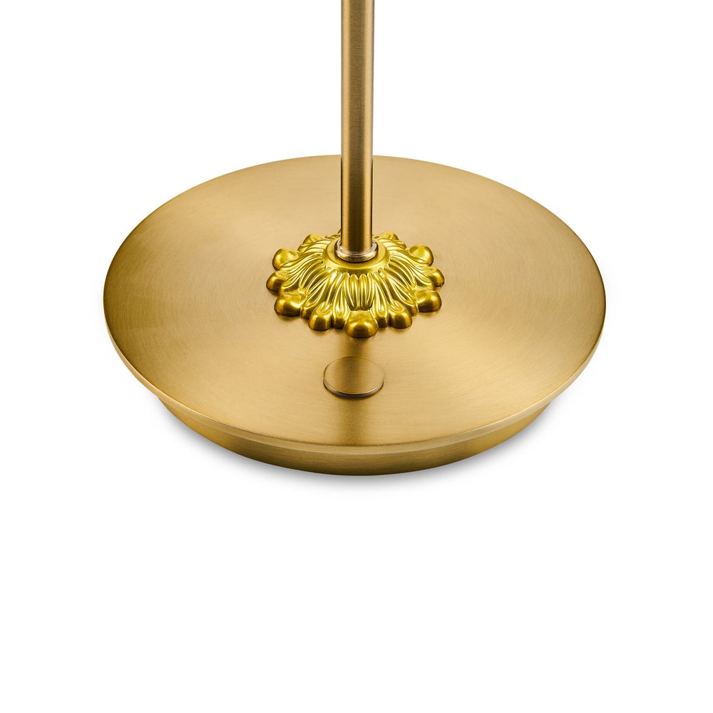 Enamel Check LED Rechargeable Dome Table Lamp
