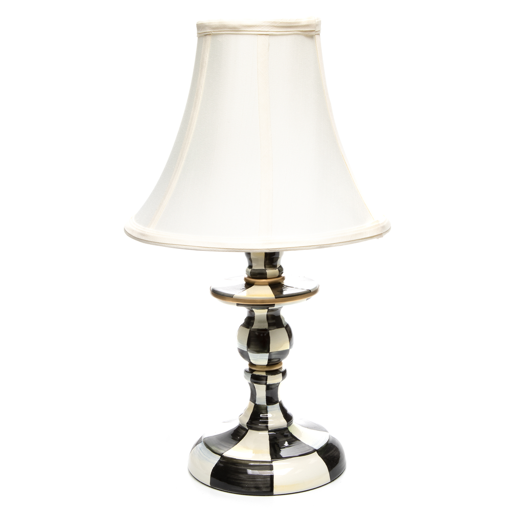 Check Candlestick Lamp