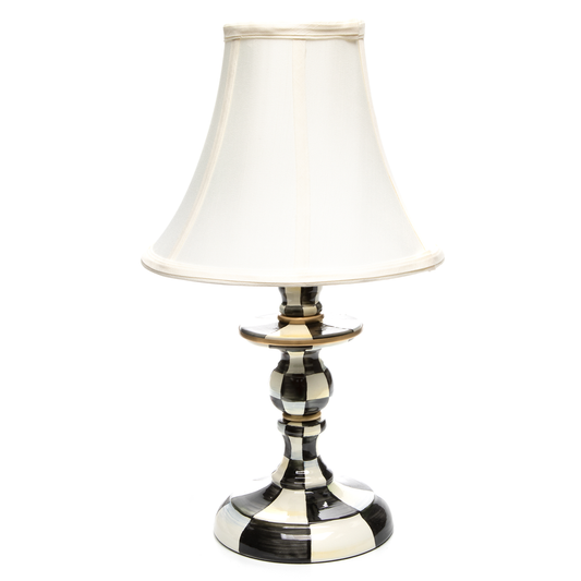 Check Candlestick Lamp
