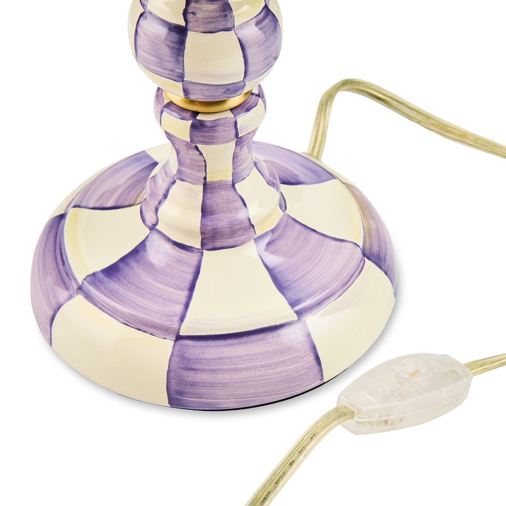 Check Candlestick Lamp