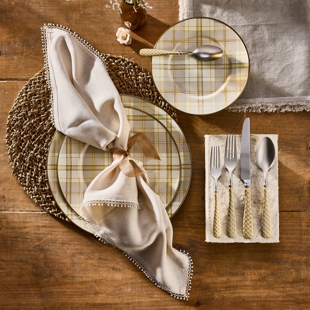 Latte Tartan Dinnerware